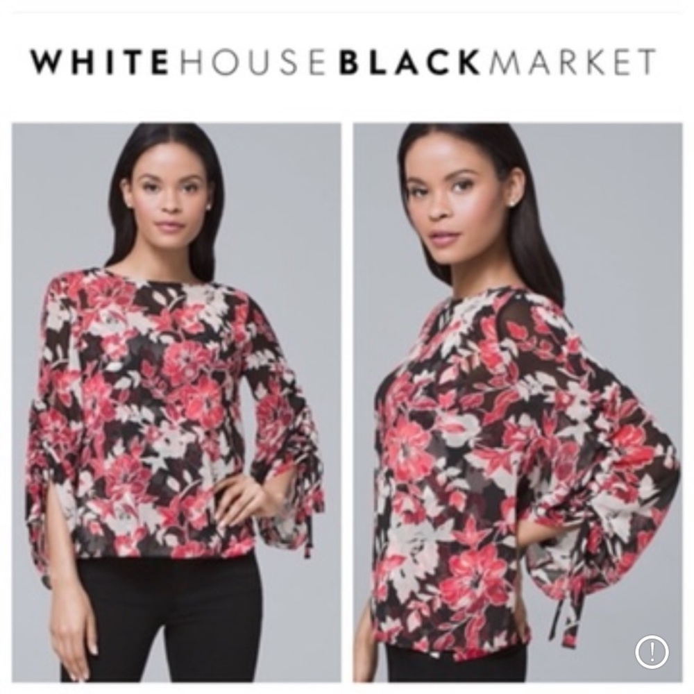 Red & Black Floral 2-Piece Flowy Top